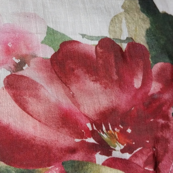 Nwt XL & Large JOIE Sheer White Floral Button Down Shirt - Picture 6 of 16